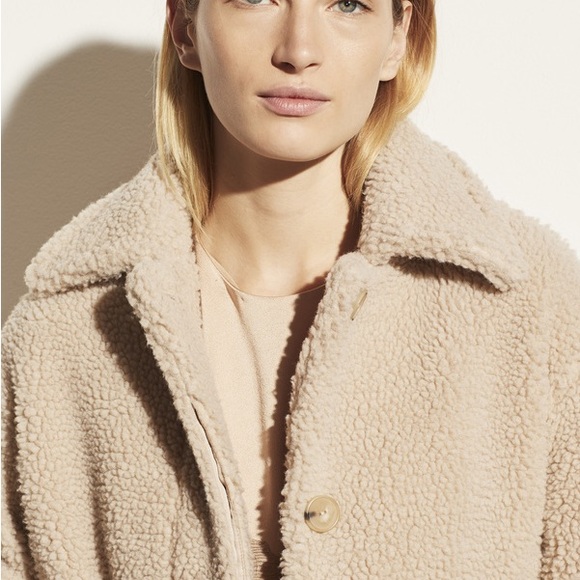 NWOT Vince Sherpa Faux Fur Jacket Size XS (retail $495) - Picture 5 of 16